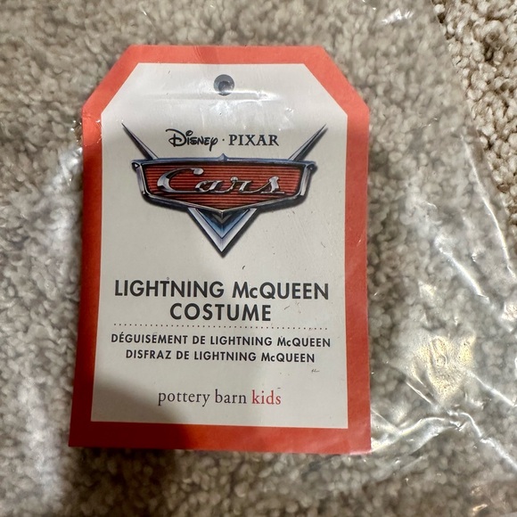 Pottery Barn Kids Toddler Cars Lightning McQueen Halloween Costume Size 4-6 - Picture 5 of 6